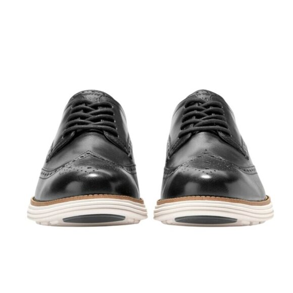 Cole Haan Men's 10 Original Grand SHWNG Remastered Wingtip Oxfords Shoes Black - Picture 12 of 12
